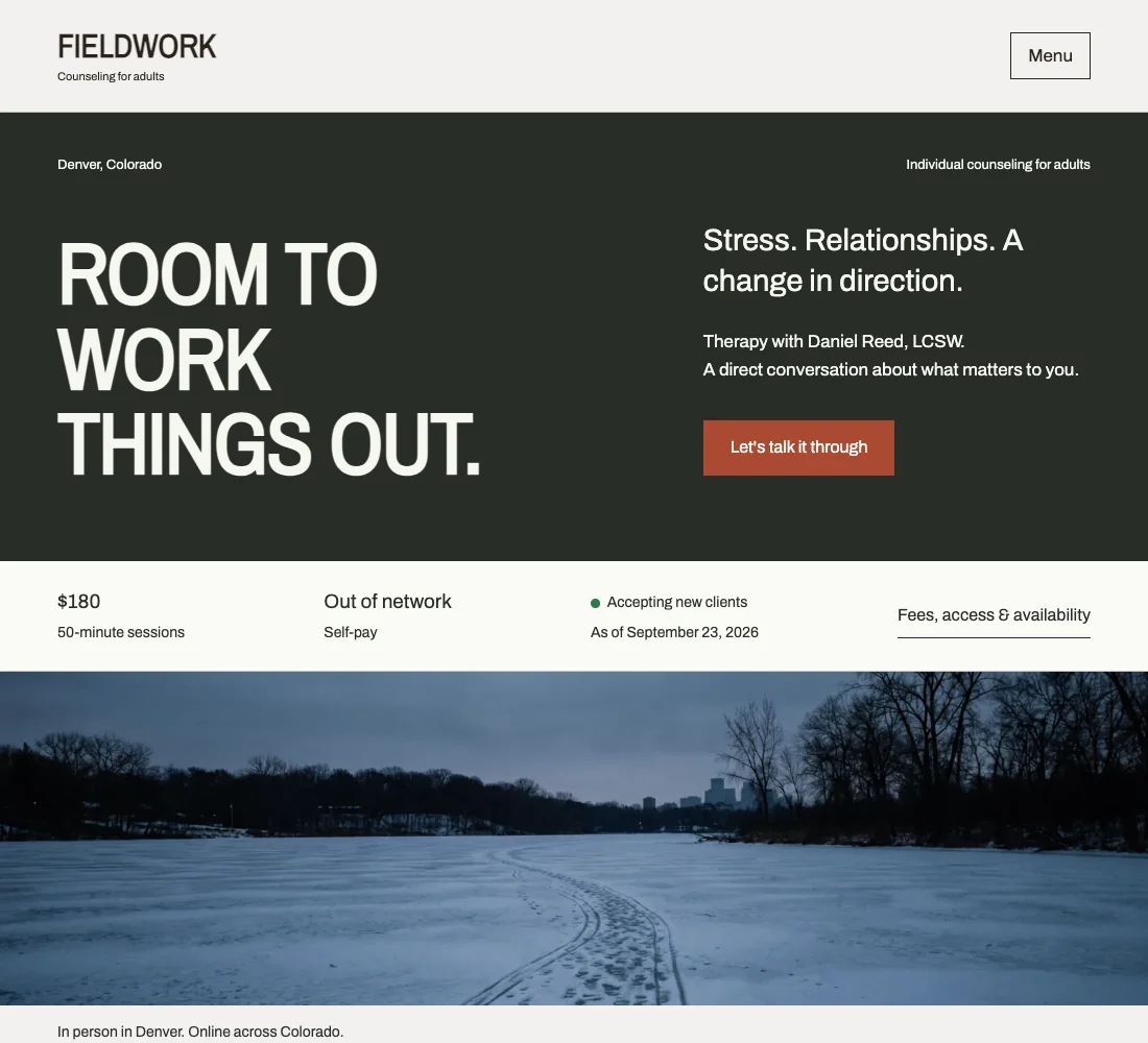 Fieldwork website design